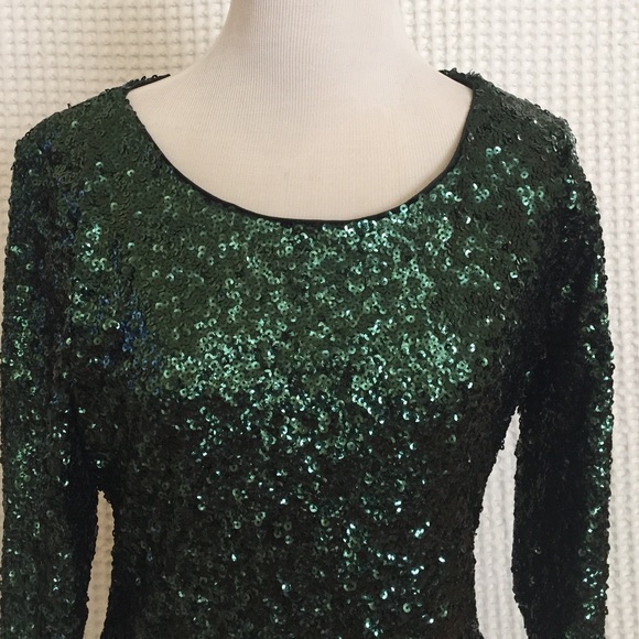 Sequin embellished party sheath dress - Picture 2 of 8